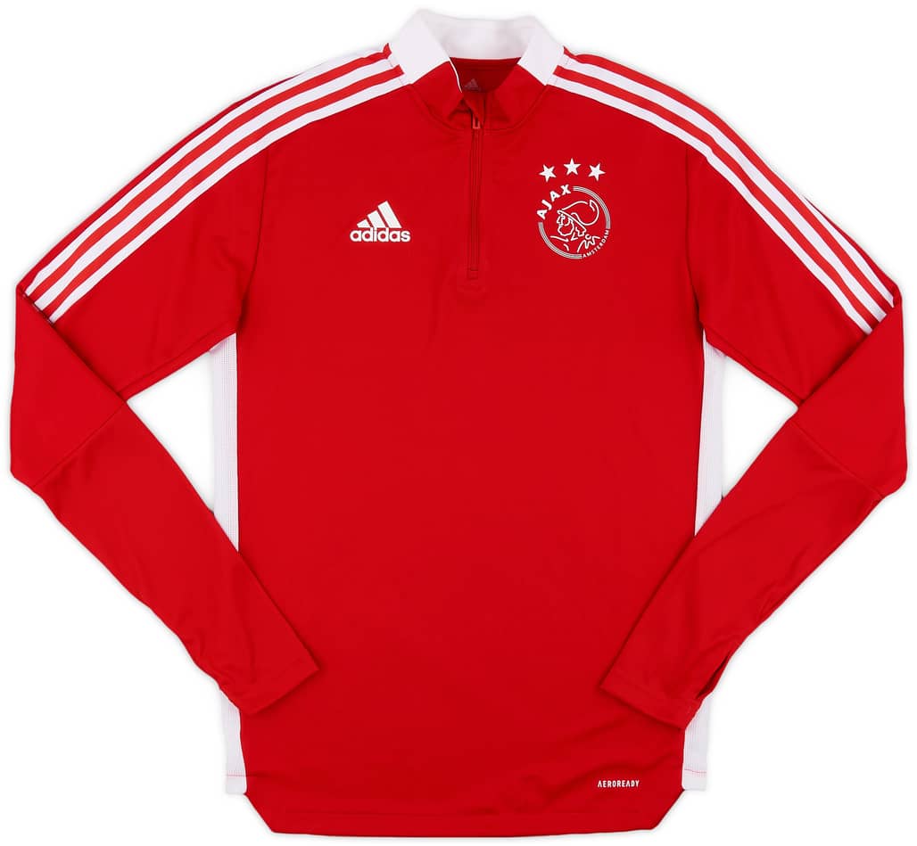 2021-22 Ajax adidas 1/4 Zip Training Top - 9/10 - (S)
