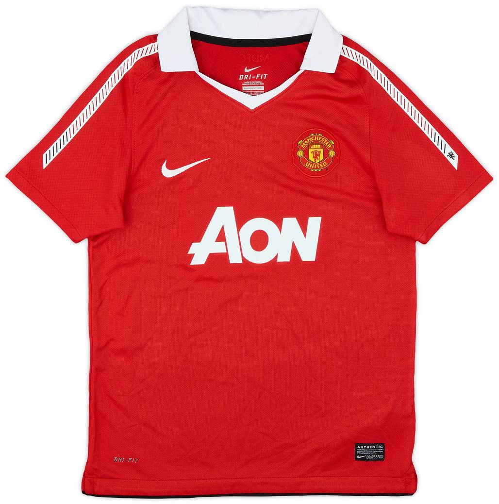2010-11 Manchester United Home Shirt - 9/10 - (M.Boys)