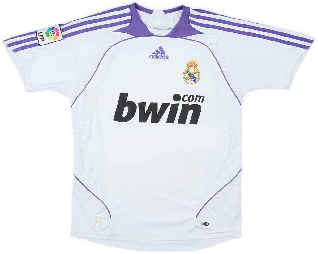 2007-08 Real Madrid Home Shirt - 7/10 - (L.Boys)