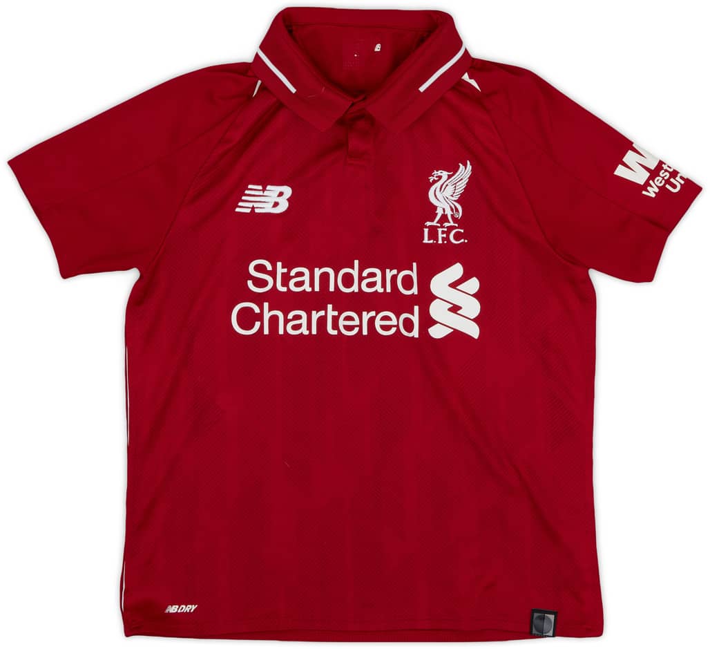 2018-19 Liverpool Home Shirt - 7/10 - (L.Boys)