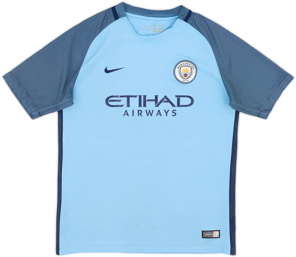 2016-17 Manchester City Home Shirt - 5/10 - (XL.Boys)