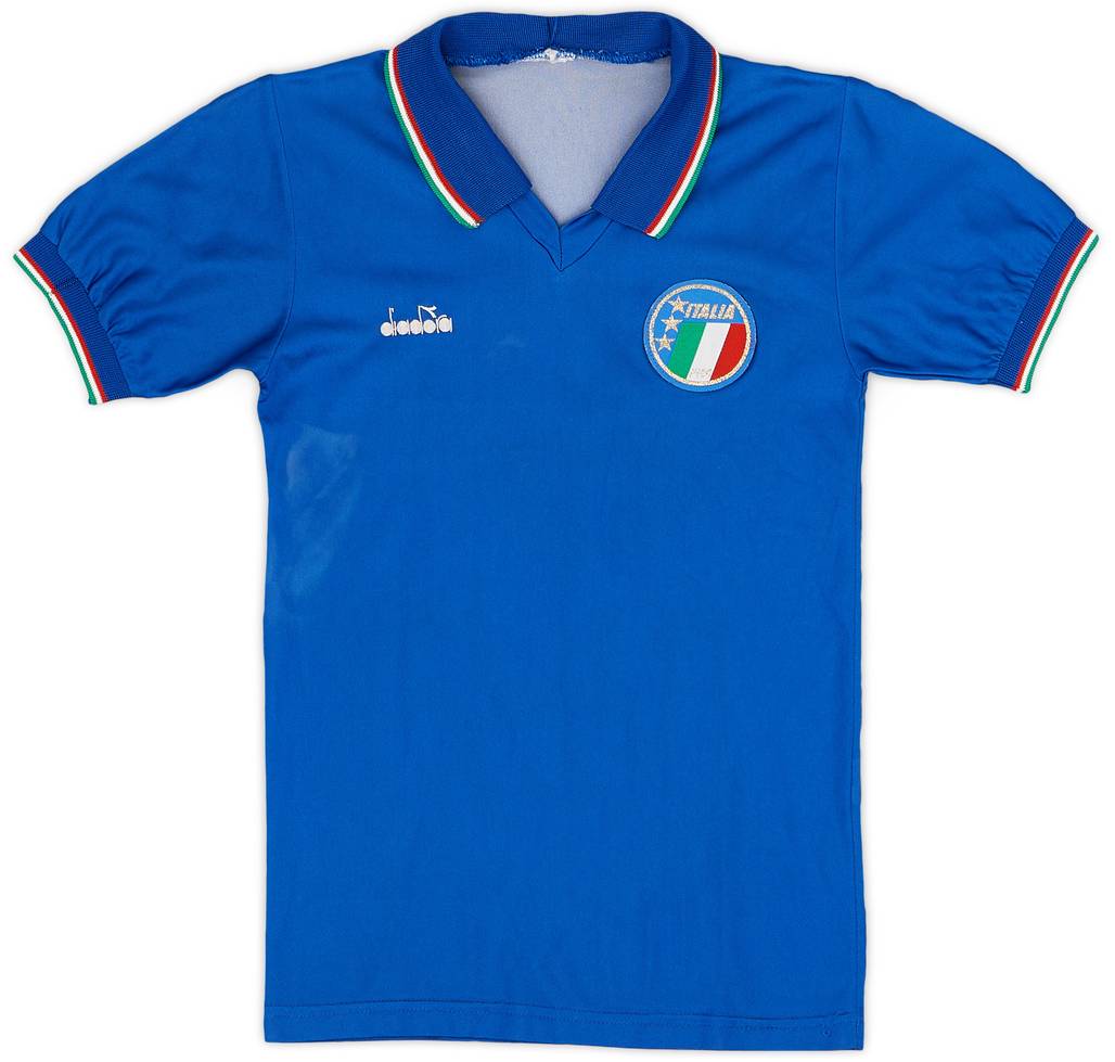 1986-90 Italy Home Shirt - 5/10 - (L.Boys)