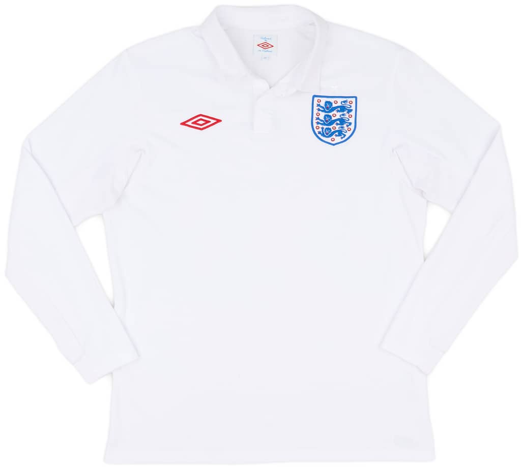 2009-10 England Home L/S Shirt - 7/10 - (M)