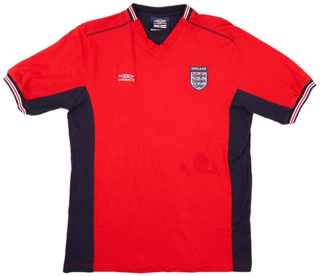 2000-02 England Umbro Cotton Tee - 7/10 - (M)