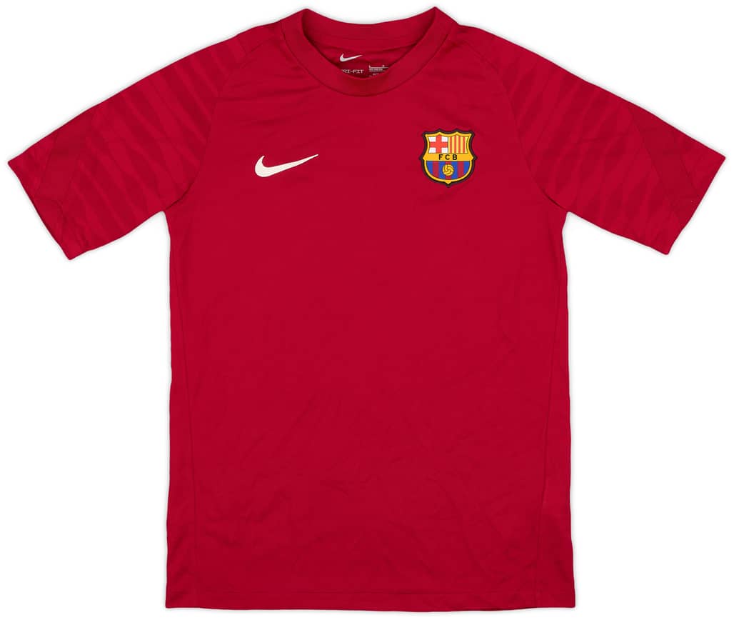 2021-22 Barcelona Nike Training Shirt - 8/10 - (L.Boys)