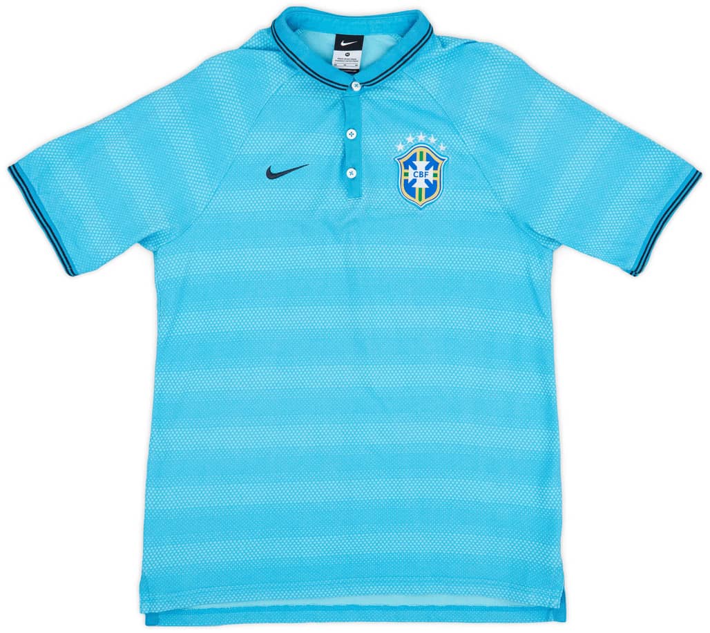 2014-15 Brazil Nike Polo Shirt - 9/10 - (M)
