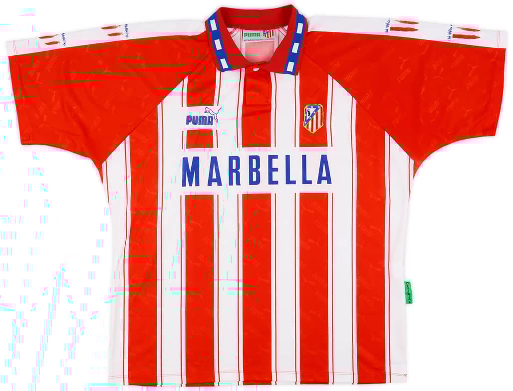 1994-95 Atletico Madrid Home Shirt - 8/10 - (XXL)