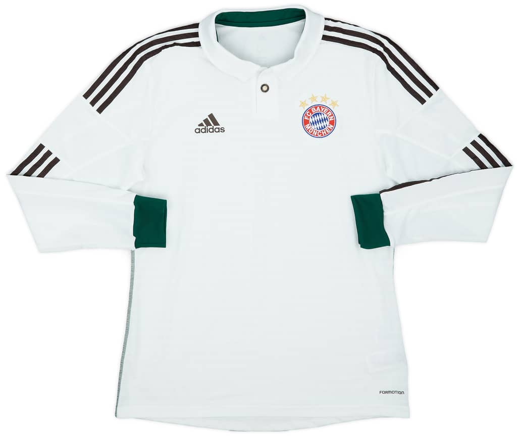 2013-14 Bayern Munich Player Issue Away L/S Shirt - 8/10 - (L/XL)