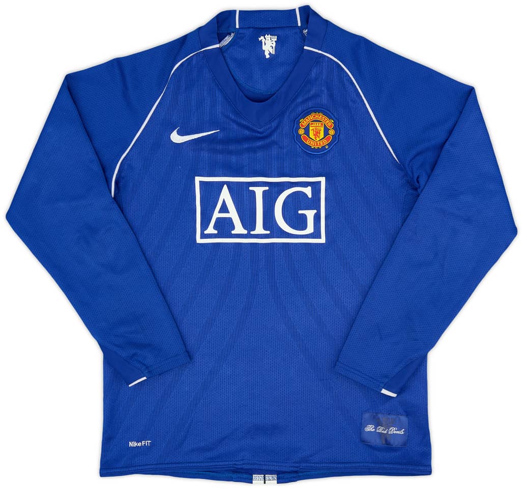 2007-08 Manchester United GK Shirt - 6/10 - (L.Boys)