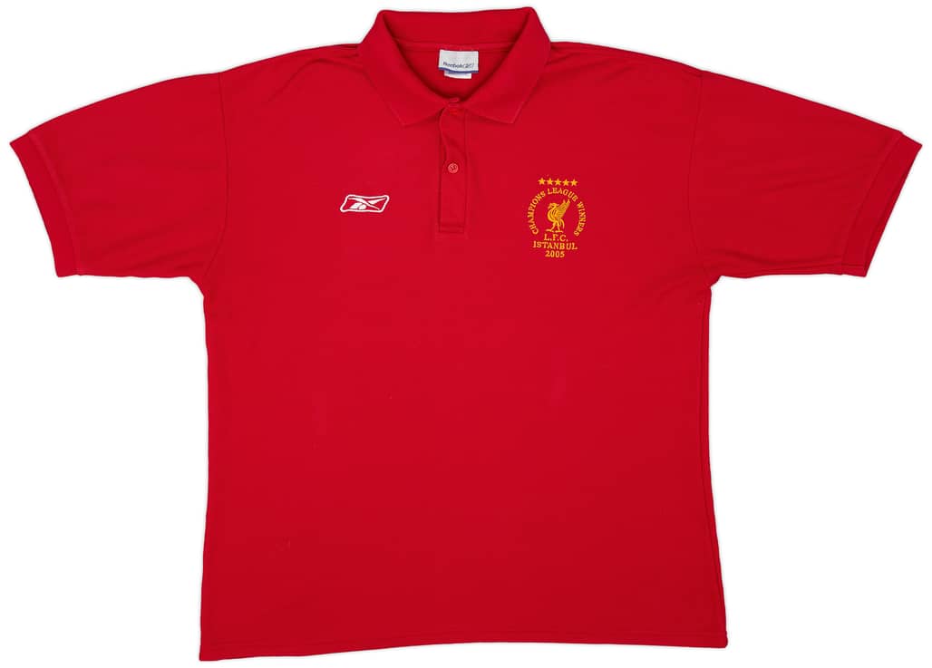 2005-06 Liverpool Reebok CL Winners Polo Shirt - 8/10 - (XL)