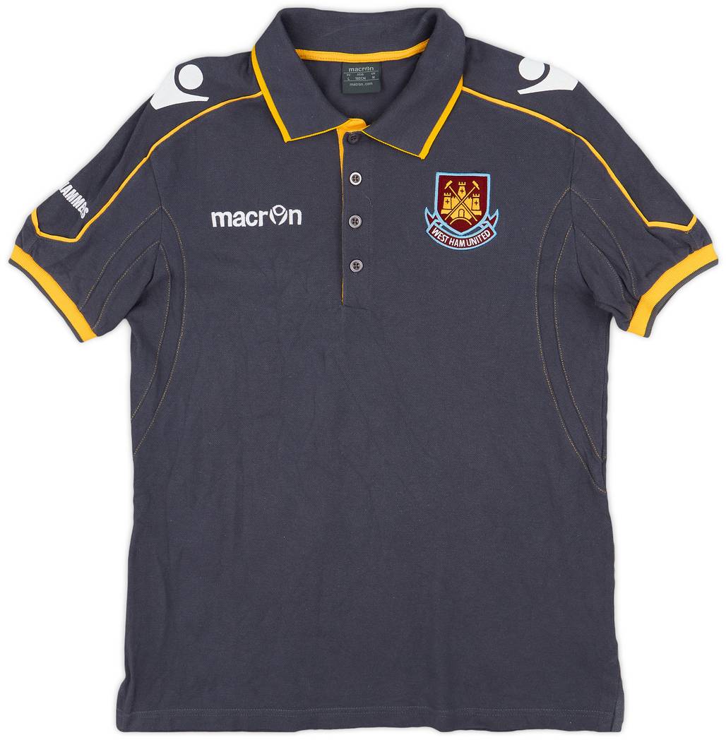 2012-13 West Ham Macron Polo Shirt - 9/10 - (M)