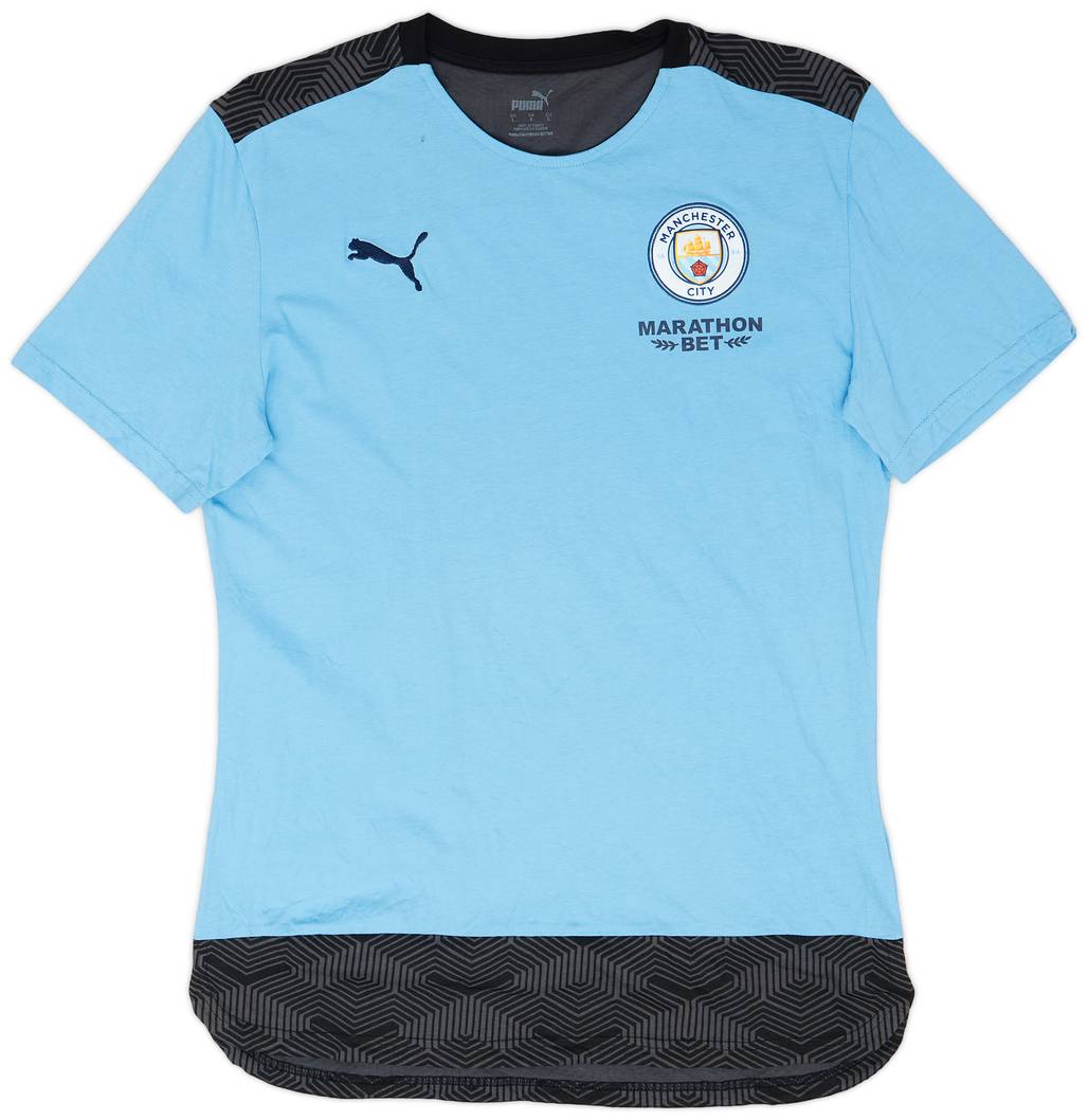2019-20 Manchester City Puma Cotton Tee - 7/10 - (L)