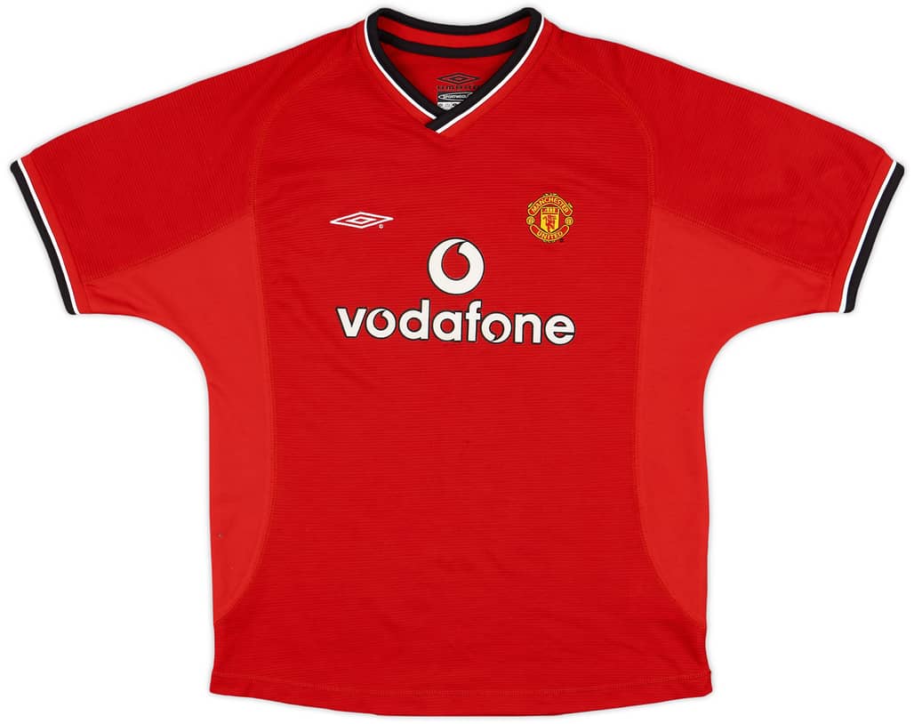 2000-02 Manchester United Home Shirt - 8/10 - (L.Boys)