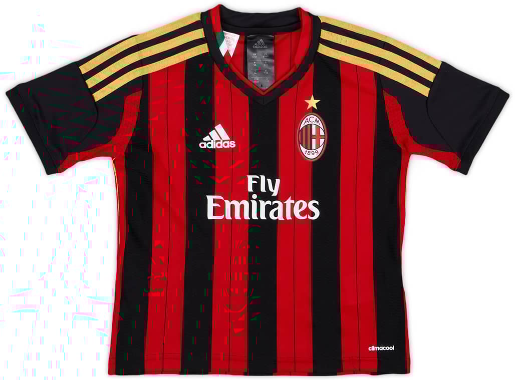 2013-14 AC Milan Home Shirt - 9/10 - (4-5 Years)