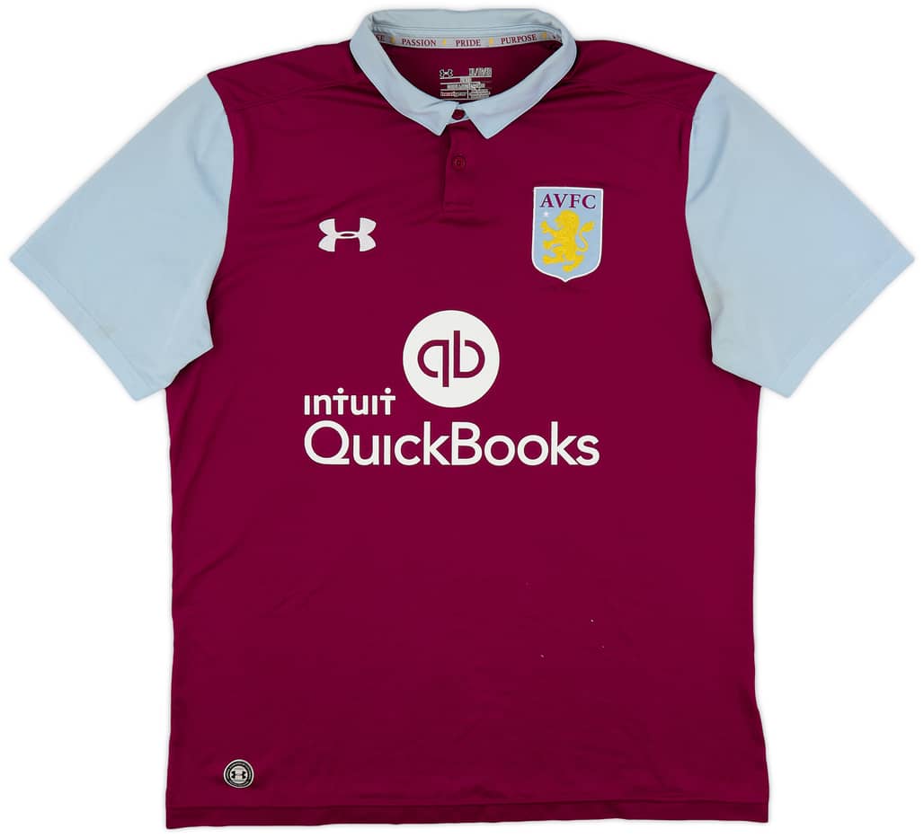 2016-17 Aston Villa Home Shirt - 6/10 - (XL)