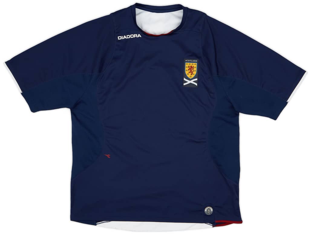 2007-08 Scotland Diadora Training Shirt - 7/10 - (L)