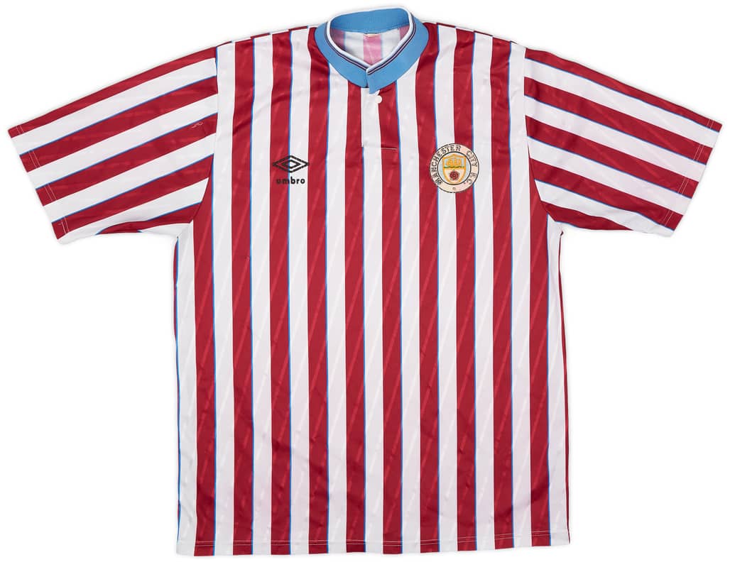 1988-90 Manchester City Away Shirt - 6/10 - (M)
