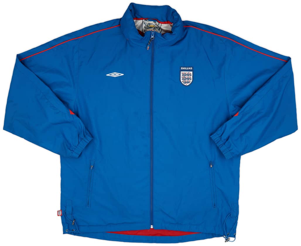 2004-05 England Umbro Hooded Track Jacket - 7/10 - (XL)