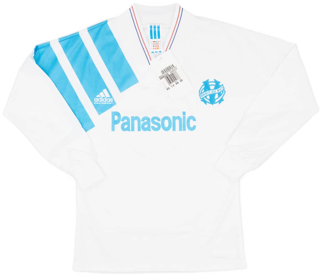 1991-92 Olympique Marseille Home L/S Shirt (XS)