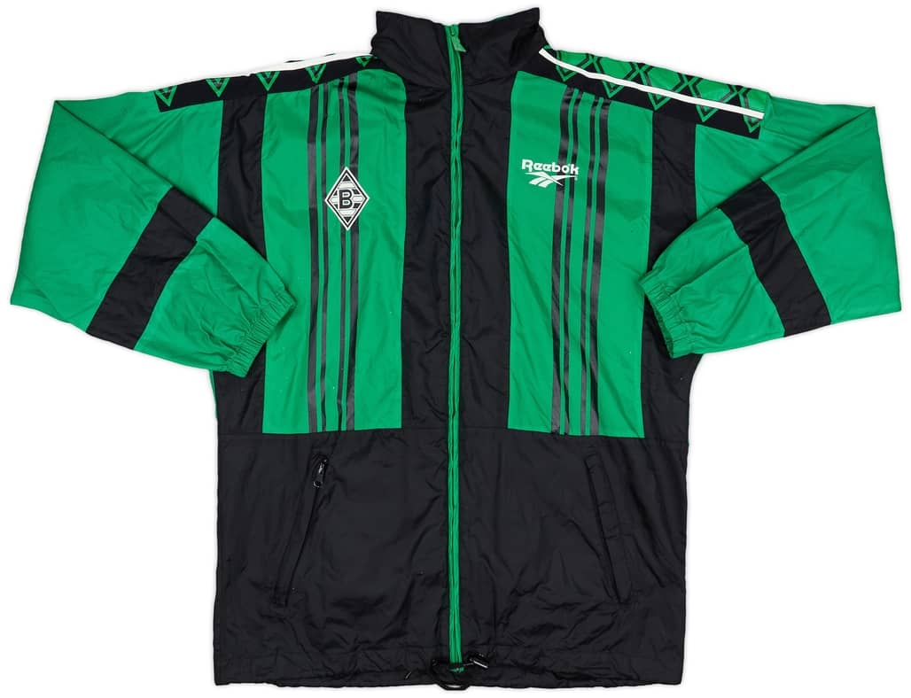 1996-98 Borussia Monchengladbach Reebok Hooded Rain Jacket - 9/10 - (M)