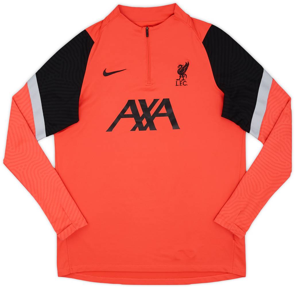 2020-21 Liverpool Nike 1/4 Zip Training Top - 9/10 - (L)