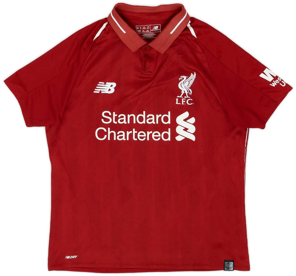 2018-19 Liverpool Home Shirt - 7/10 - (L.Boys)