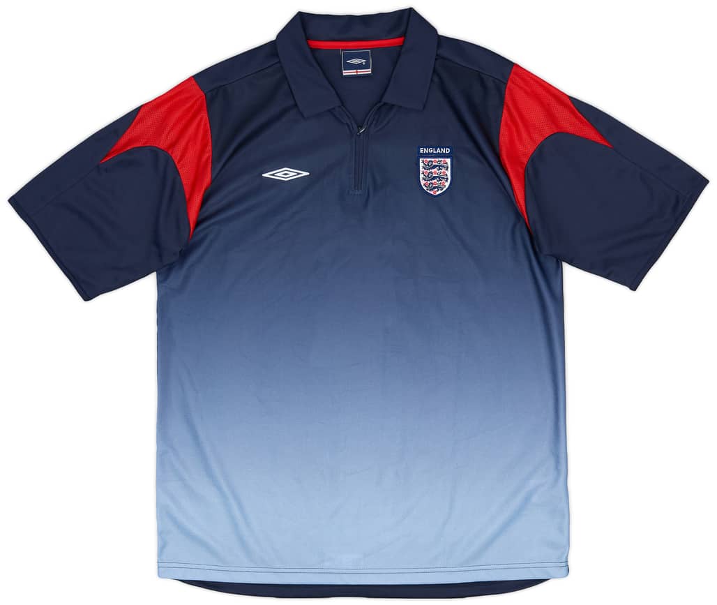 2004-05 England Umbro 1/4 Zip Training Shirt - 8/10 - (L)
