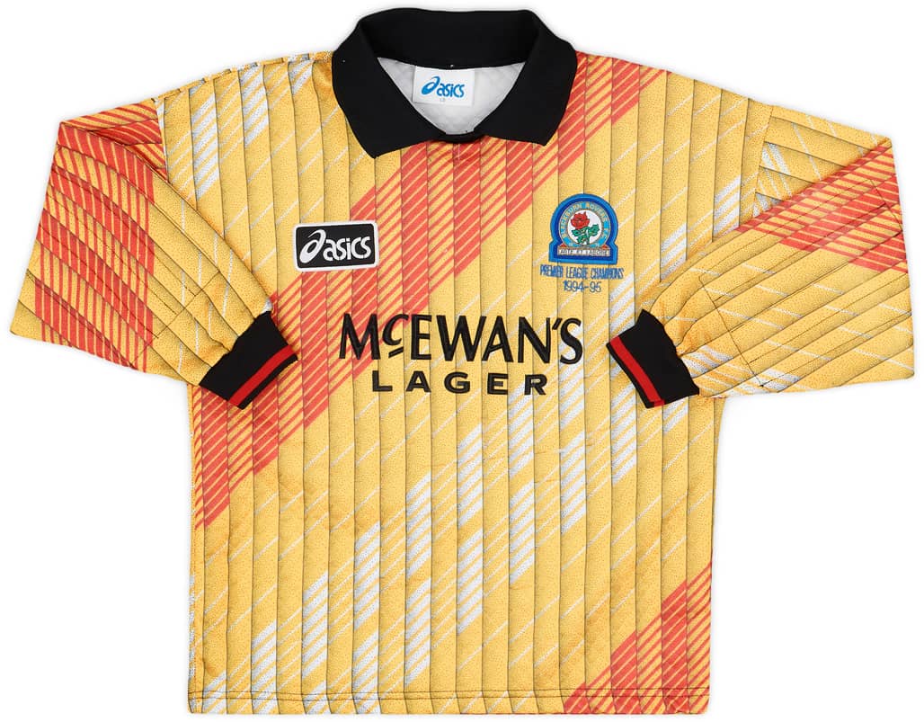 1995-96 Blackburn GK Shirt - 7/10 - (L.Boys)