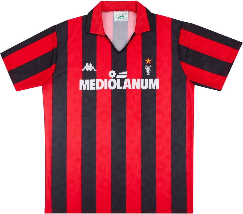 1989-90 AC Milan Home Shirt (Excellent) S