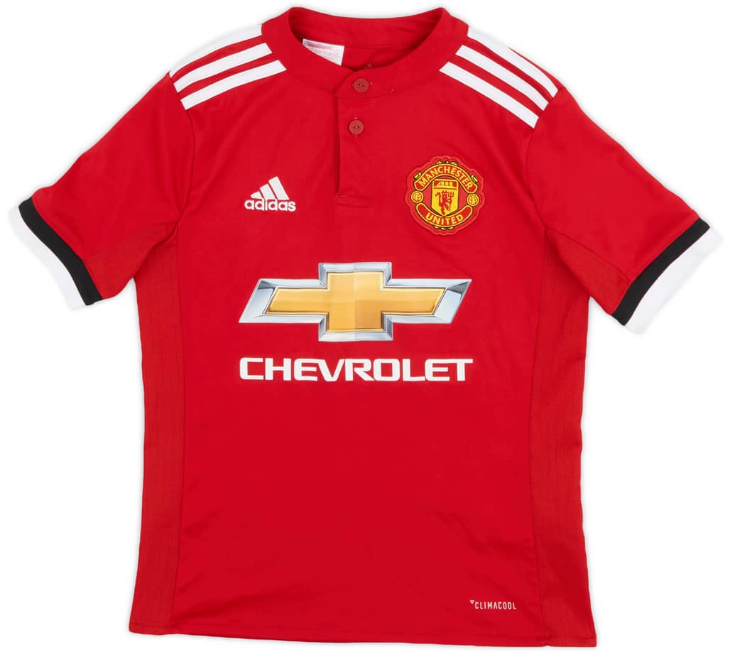 2017-18 Manchester United Home Shirt - 8/10 - (M.Boys)