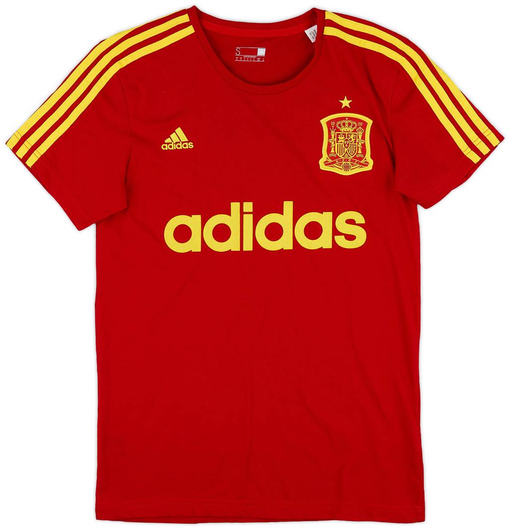 2015-16 Spain adidas Cotton Tee - 8/10 - (S)