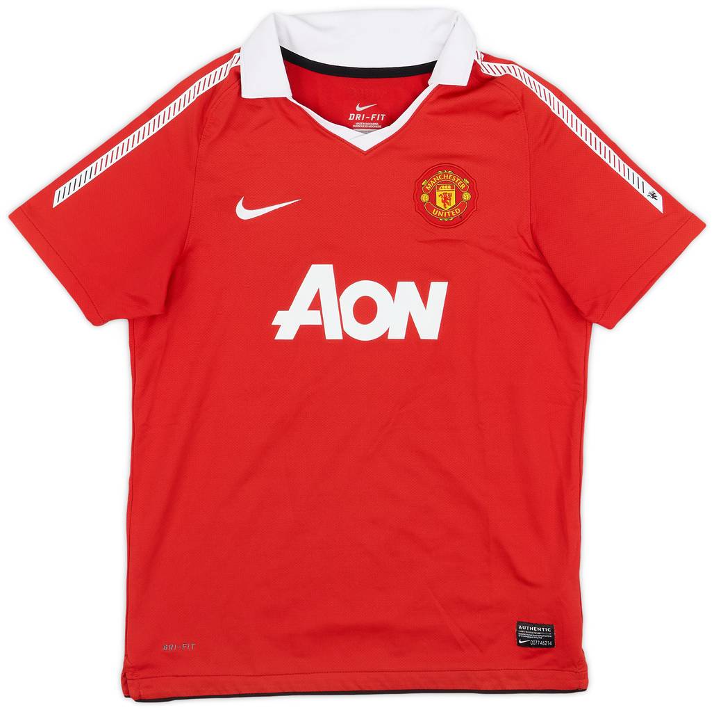 2010-11 Manchester United Home Shirt - 9/10 - (L.Boys)
