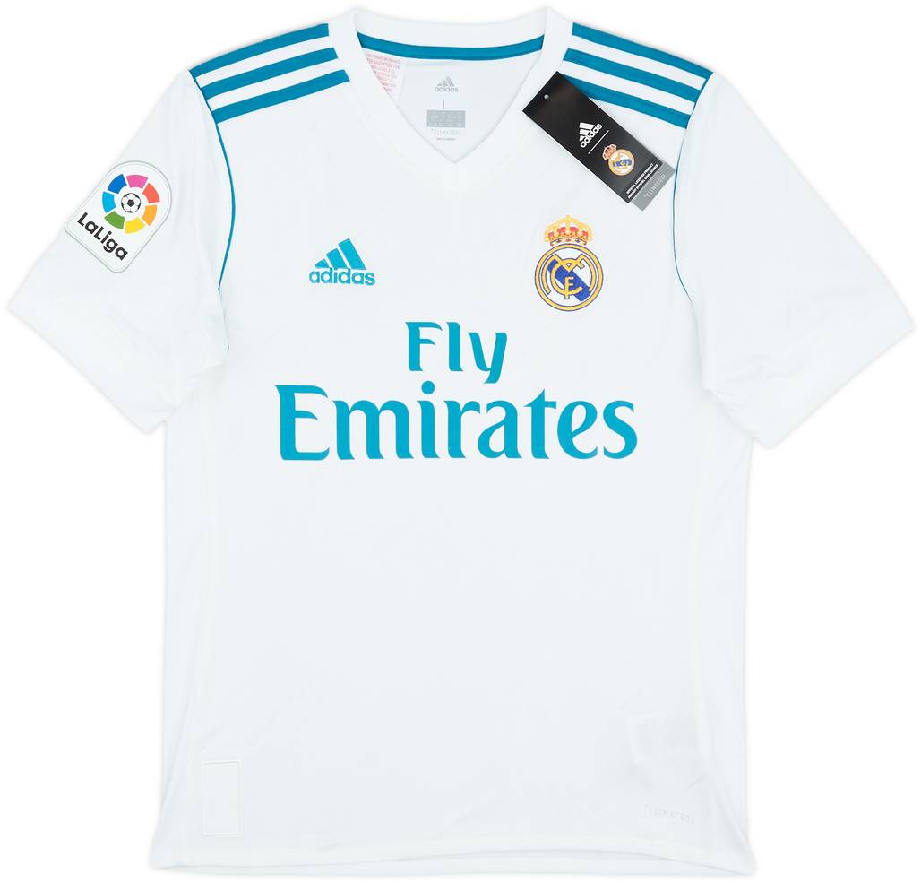 2017-18 Real Madrid Home Shirt (L.Boys)