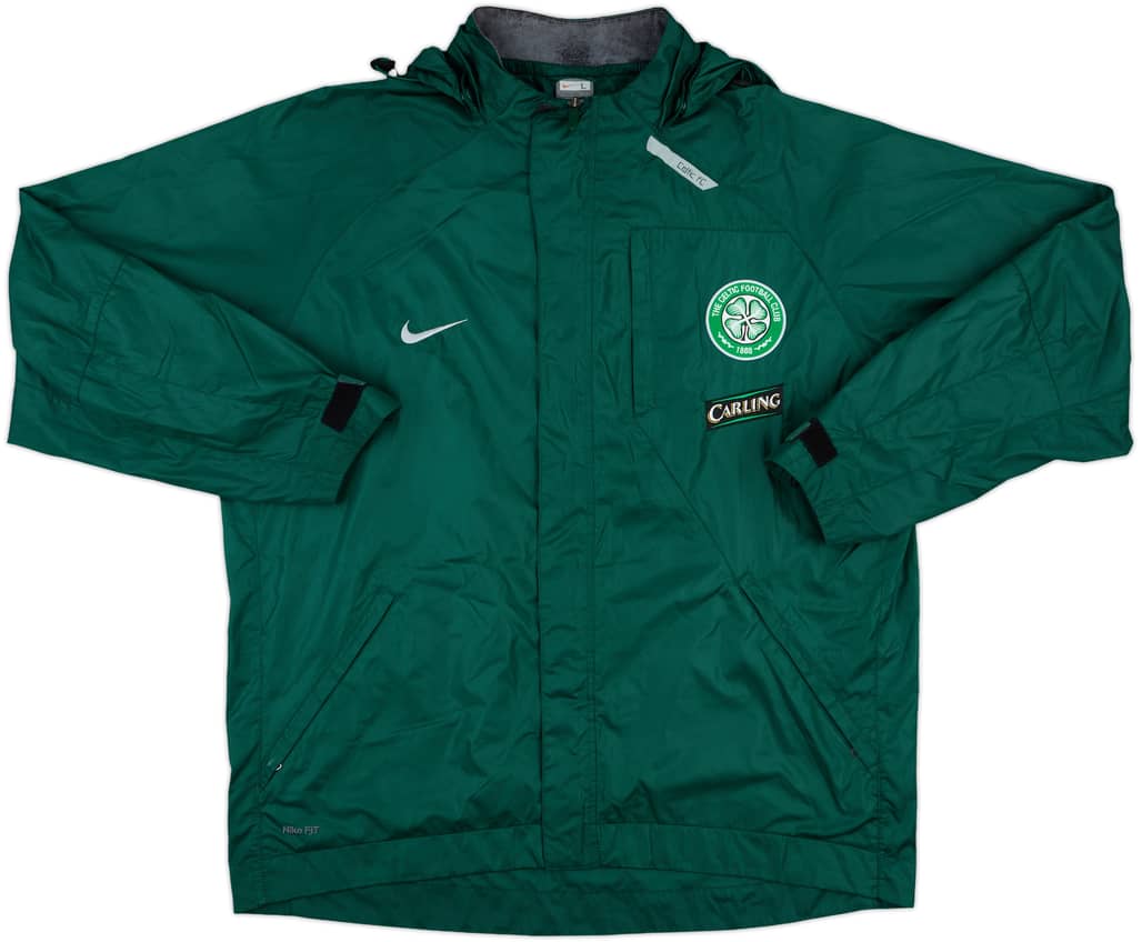 2007-08 Celtic Nike Hooded Rain Jacket - 8/10 - (L)