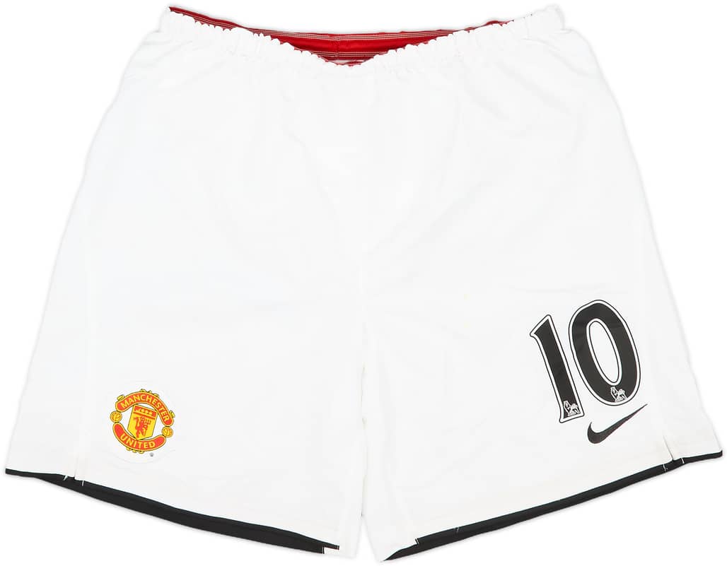 2007-09 Manchester United Home Shorts #10 (Rooney) - 9/10 - (S)