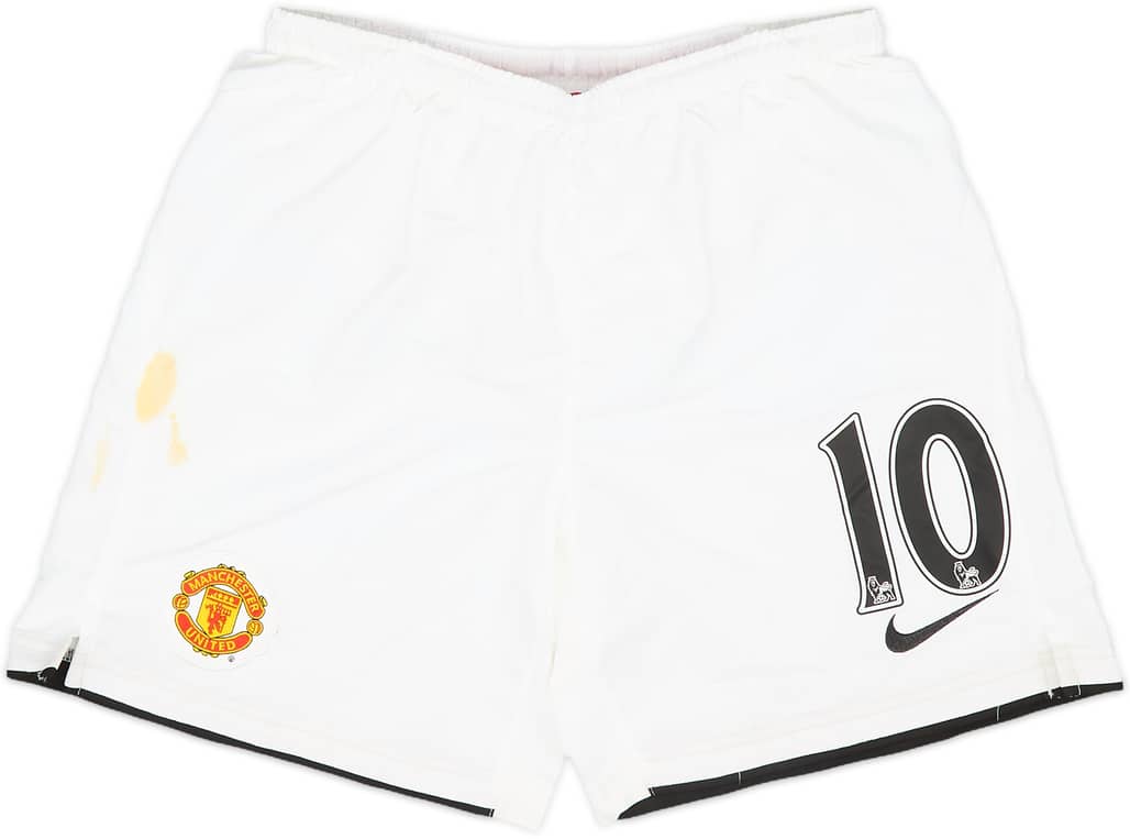 2007-09 Manchester United Home Shorts #10 (Rooney) - 4/10 - (M.Boys)