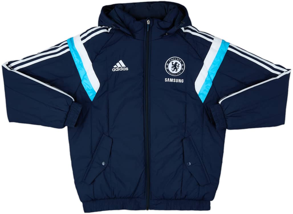 2014-15 Chelsea adidas Padded Bench Coat - 8/10 - (M)