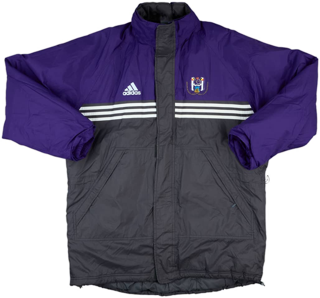 1999-00 Anderlecht adidas Padded Bench Coat - 8/10 - (XL)