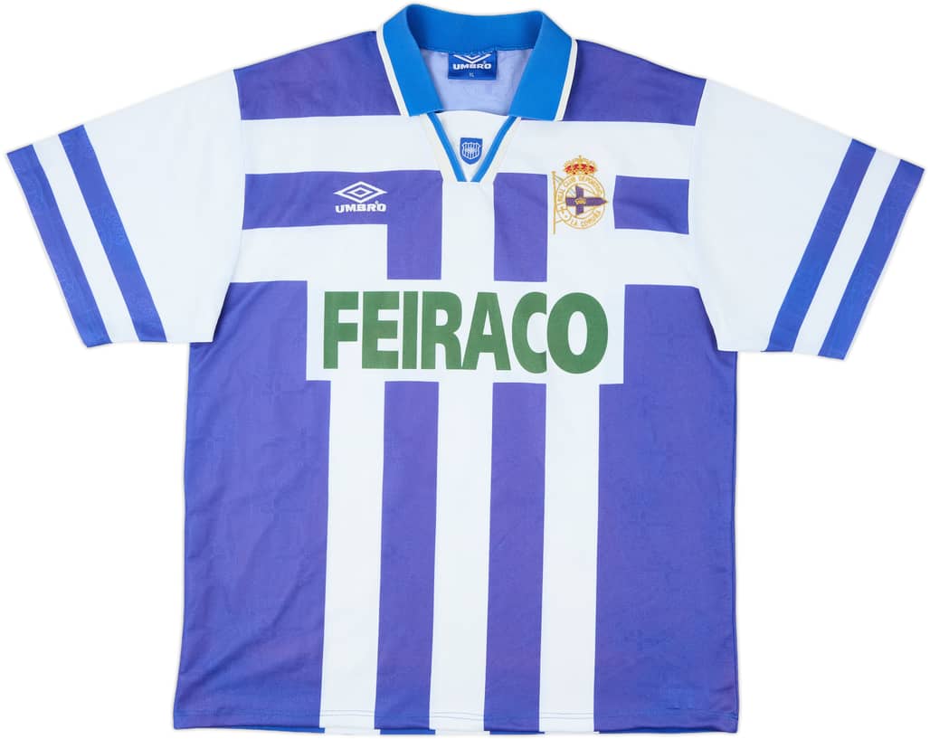1994-97 Deportivo Home Shirt - 7/10 - (XL)
