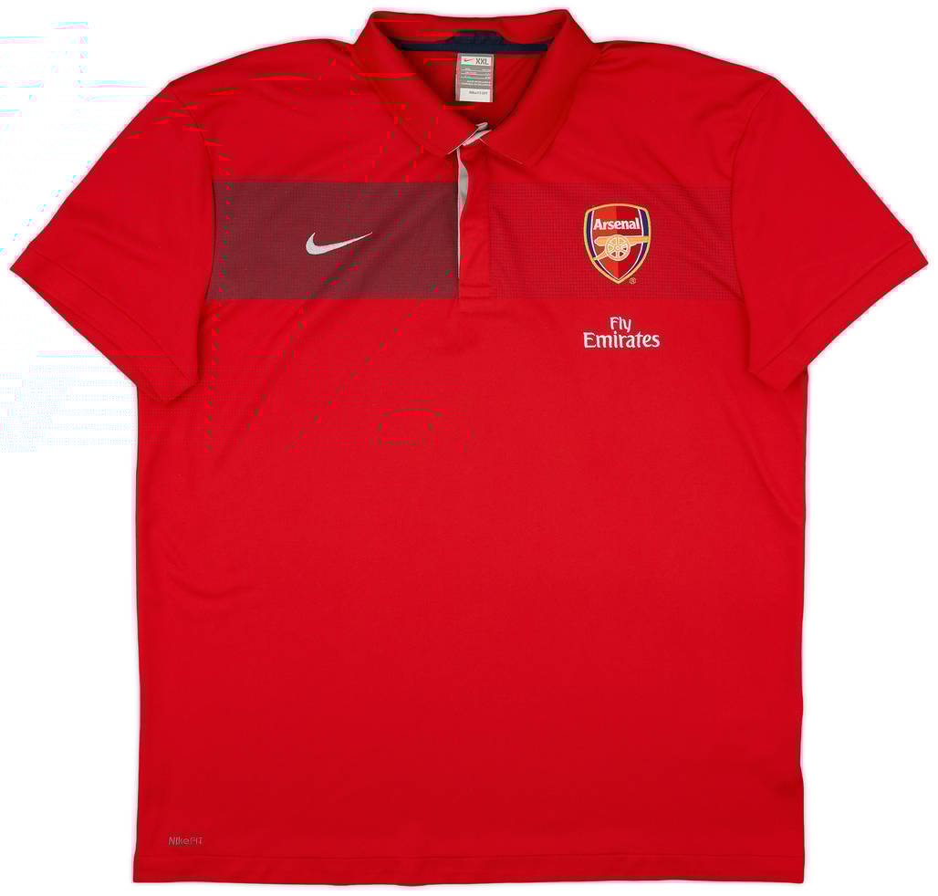 2009-10 Arsenal Nike Polo Shirt - 8/10 - (XXL)