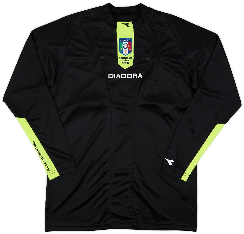 2009-11 Italy FIGC Diadora Referee L/S Shirt - 9/10 - (M)