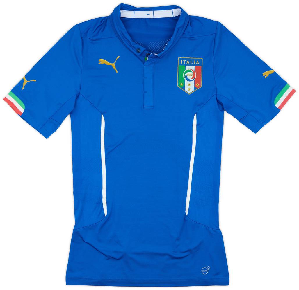 2014-15 Italy Authentic Home Shirt - 9/10 - (L)