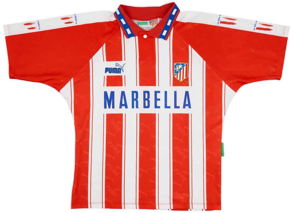 1994-95 Atletico Madrid Home Shirt - 9/10 - (S)