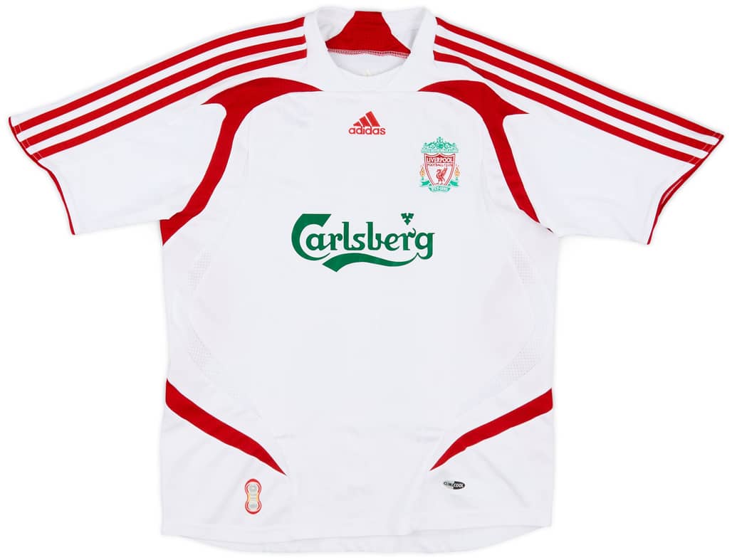 2007-08 Liverpool Away Shirt - 8/10 - (M.Boys)