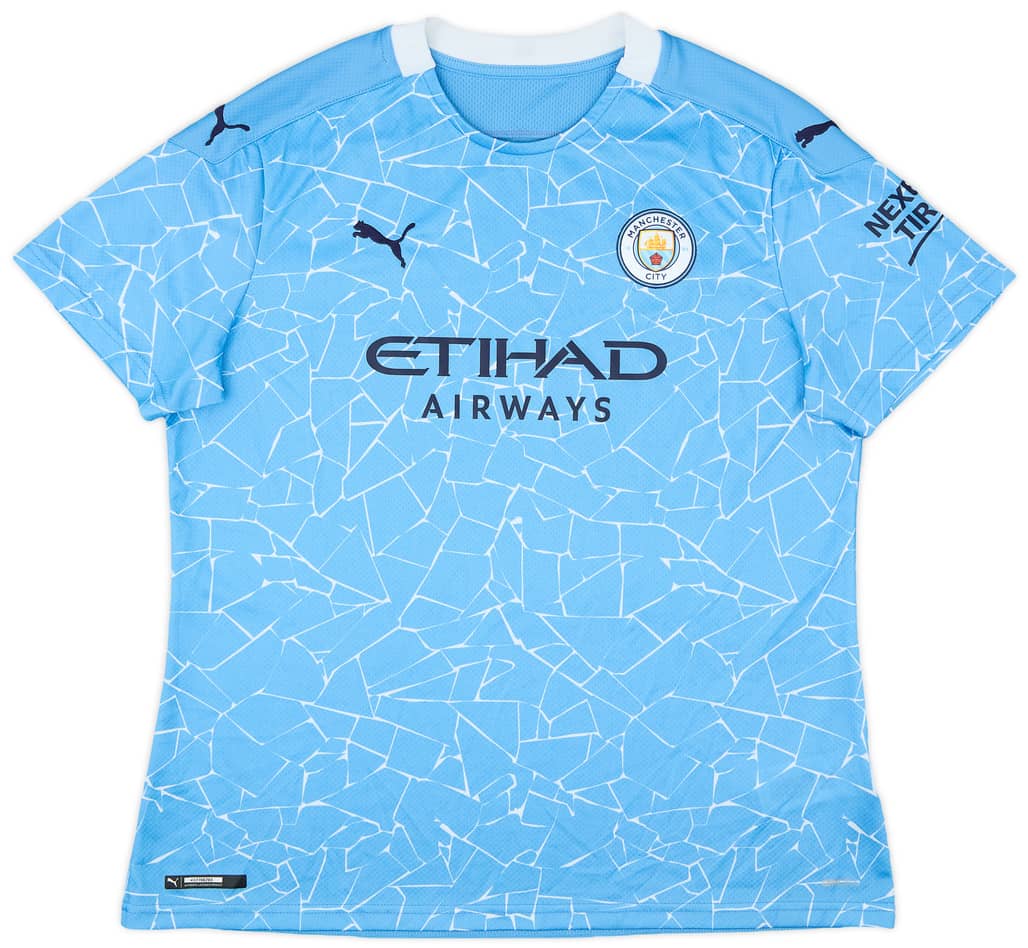 2020-21 Manchester City Home Shirt - 9/10 - (Women's XL)