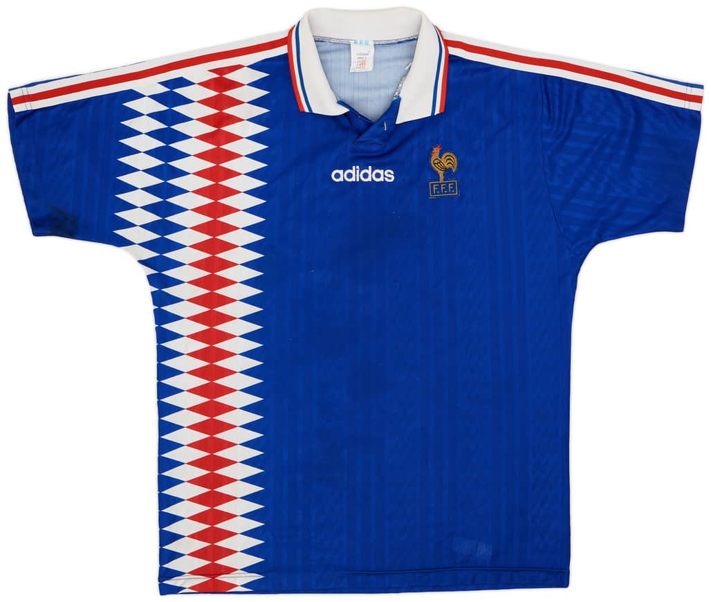 1994-96 France Home Shirt - 5/10 - (L)