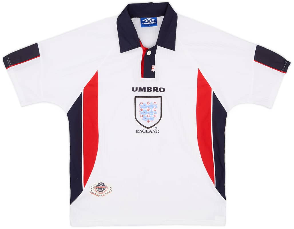 1997-99 England Home Shirt - 7/10 - (Y)