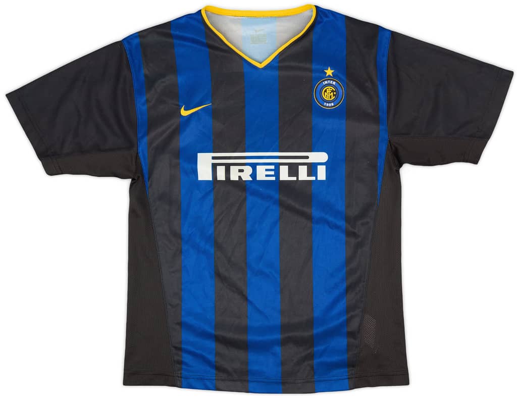 2002-03 Inter Milan Basic Home Shirt - 5/10 - (XL.Boys)