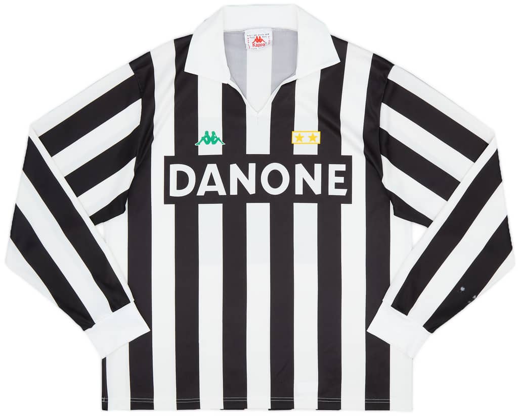 1992-94 Juventus Basic Home L/S Shirt - 7/10 - (L)