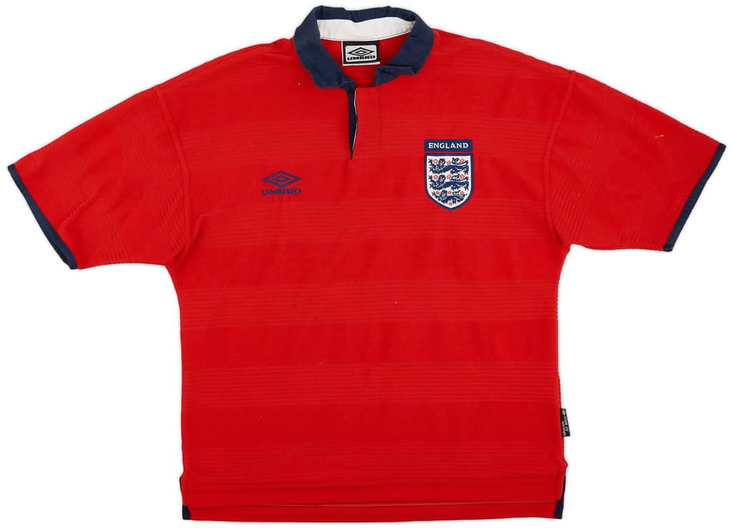 1999-01 England Away Shirt - 8/10 - (Y)